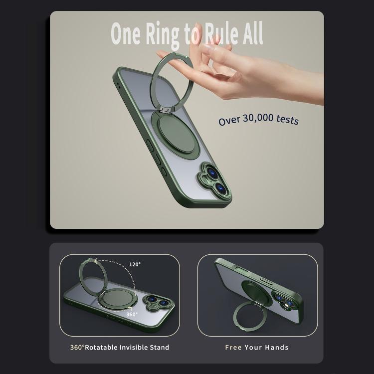 For iPhone 17 Kalebol 360-degree Rotating MagSafe Magnetic Holder Phone Case