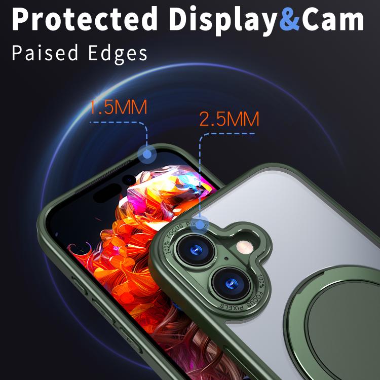 For iPhone 17 Kalebol 360-degree Rotating MagSafe Magnetic Holder Phone Case