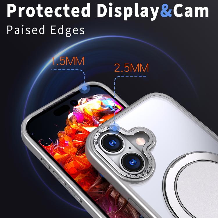 For iPhone 17 Kalebol 360-degree Rotating MagSafe Magnetic Holder Phone Case