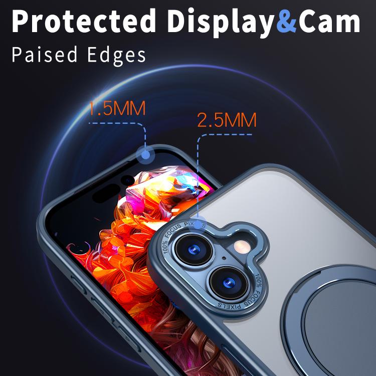 For iPhone 17 Kalebol 360-degree Rotating MagSafe Magnetic Holder Phone Case
