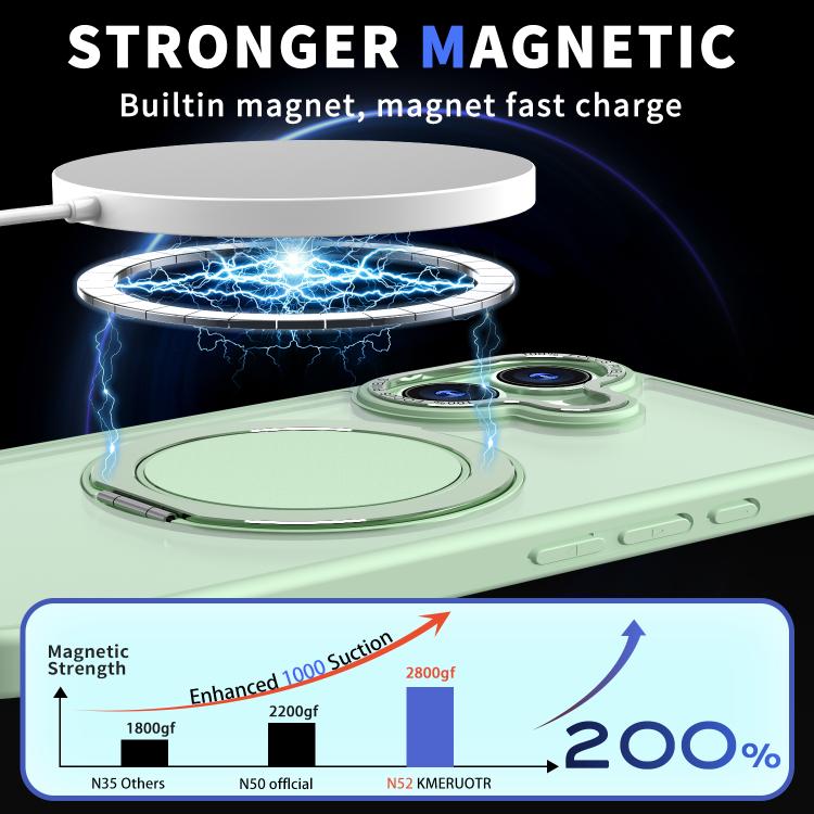 For iPhone 17 Kalebol 360-degree Rotating MagSafe Magnetic Holder Phone Case