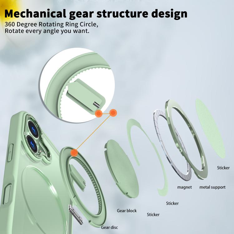 For iPhone 17 Kalebol 360-degree Rotating MagSafe Magnetic Holder Phone Case