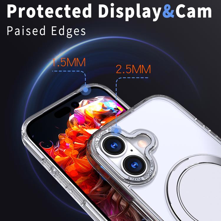 For iPhone 17 Kalebol 360-degree Rotating MagSafe Magnetic Holder Phone Case
