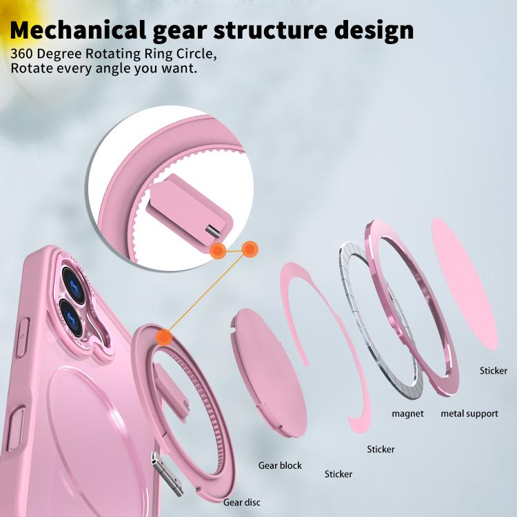 For iPhone 17 Kalebol 360-degree Rotating MagSafe Magnetic Holder Phone Case