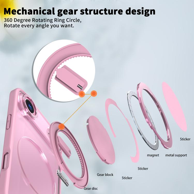 For iPhone Air Kalebol 360-degree Rotating MagSafe Magnetic Holder Phone Case