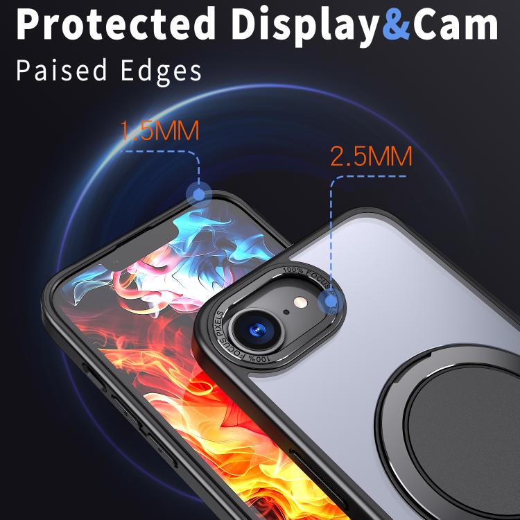For iPhone 17e / 16e Kalebol 360-degree Rotating MagSafe Magnetic Holder Phone Case