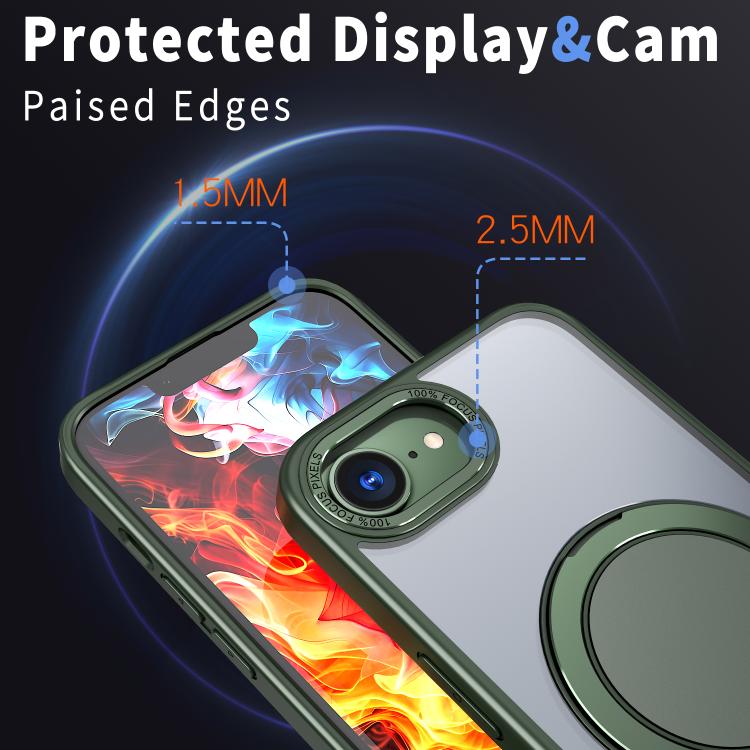 For iPhone 17e / 16e Kalebol 360-degree Rotating MagSafe Magnetic Holder Phone Case