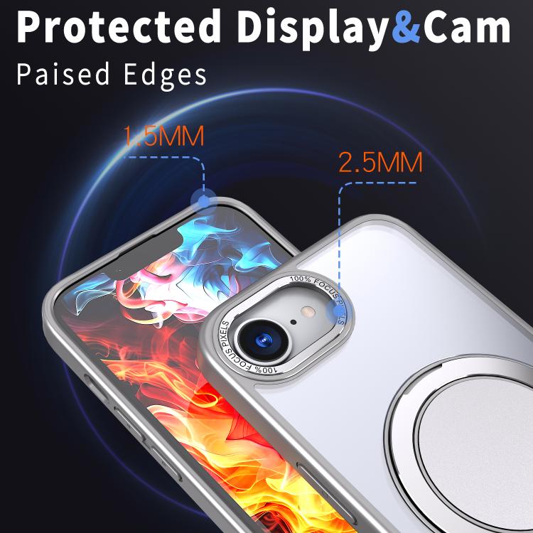 For iPhone 17e / 16e Kalebol 360-degree Rotating MagSafe Magnetic Holder Phone Case