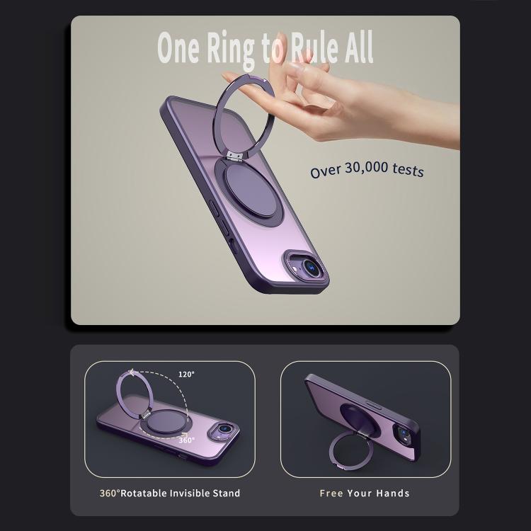 For iPhone 17e / 16e Kalebol 360-degree Rotating MagSafe Magnetic Holder Phone Case