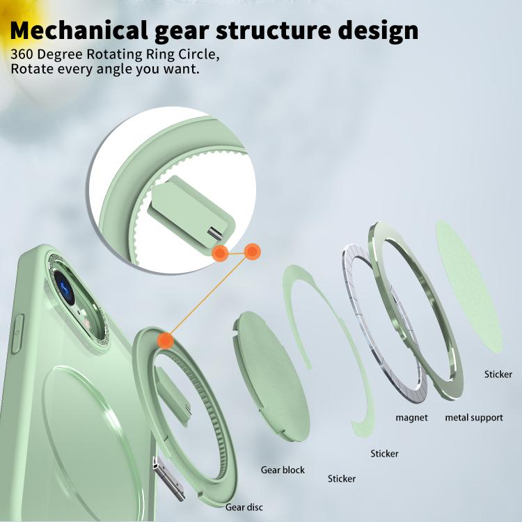 For iPhone 17e / 16e Kalebol 360-degree Rotating MagSafe Magnetic Holder Phone Case