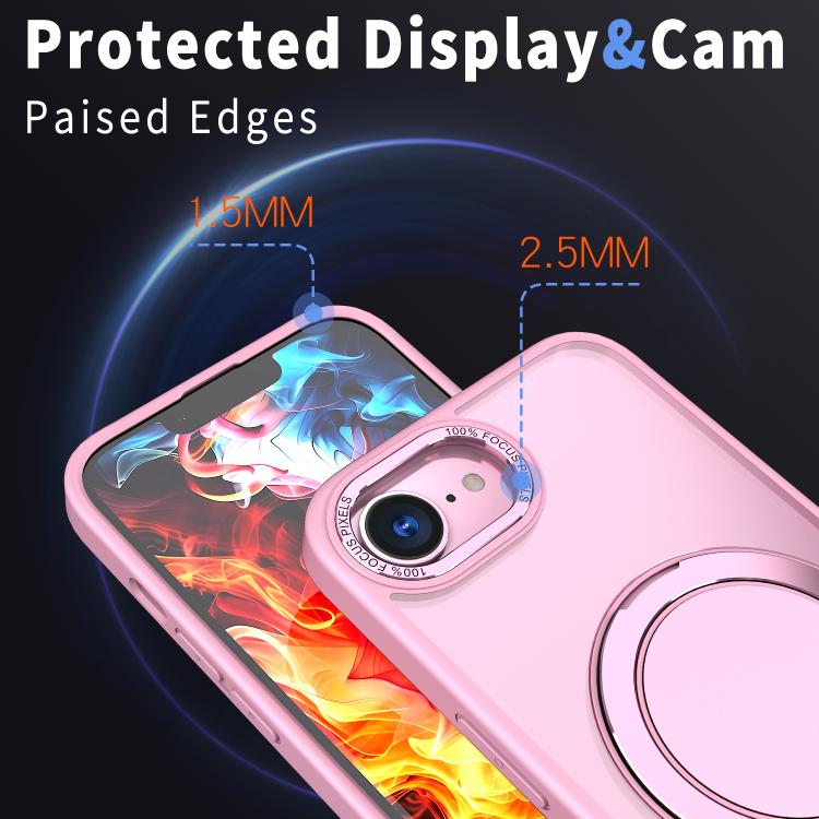 For iPhone 17e / 16e Kalebol 360-degree Rotating MagSafe Magnetic Holder Phone Case