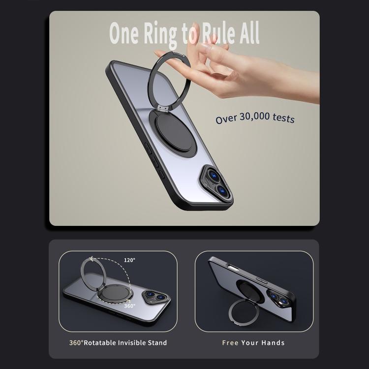 For iPhone 16 Plus Kalebol 360-degree Rotating MagSafe Magnetic Holder Phone Case
