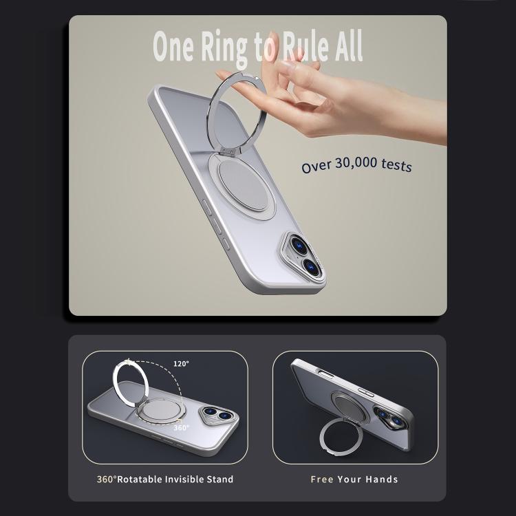 For iPhone 16 Plus Kalebol 360-degree Rotating MagSafe Magnetic Holder Phone Case
