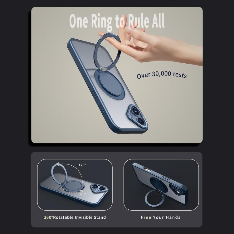 For iPhone 16 Plus Kalebol 360-degree Rotating MagSafe Magnetic Holder Phone Case