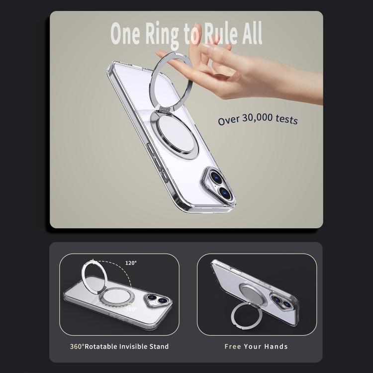 For iPhone 16 Plus Kalebol 360-degree Rotating MagSafe Magnetic Holder Phone Case