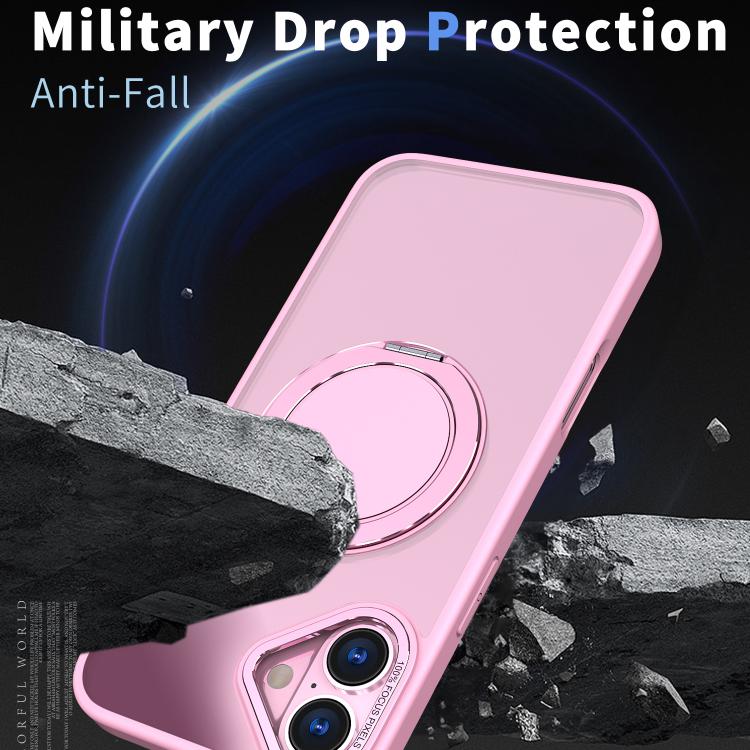 For iPhone 16 Plus Kalebol 360-degree Rotating MagSafe Magnetic Holder Phone Case