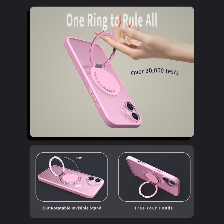 For iPhone 16 Plus Kalebol 360-degree Rotating MagSafe Magnetic Holder Phone Case