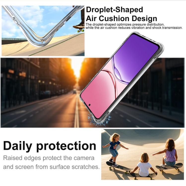 For OPPO A5 Pro 4G / 5G Global imak Shockproof Airbag TPU Phone Case - Transparent