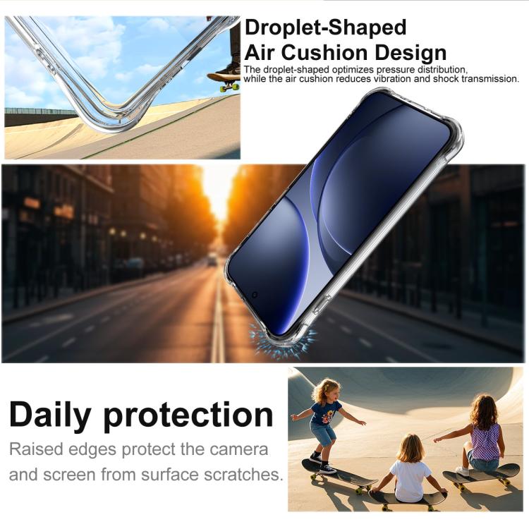 For OPPO Find X9 imak Shockproof Airbag TPU Phone Case - Transparent