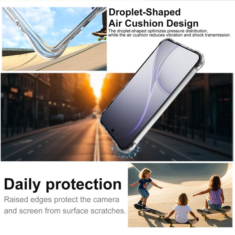 For OPPO Reno15 5G Global imak Shockproof Airbag TPU Phone Case - Transparent