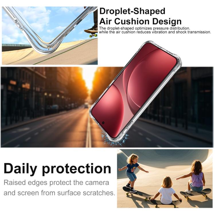 For OPPO Find X9s Pro 5G imak Shockproof Airbag TPU Phone Case - Transparent