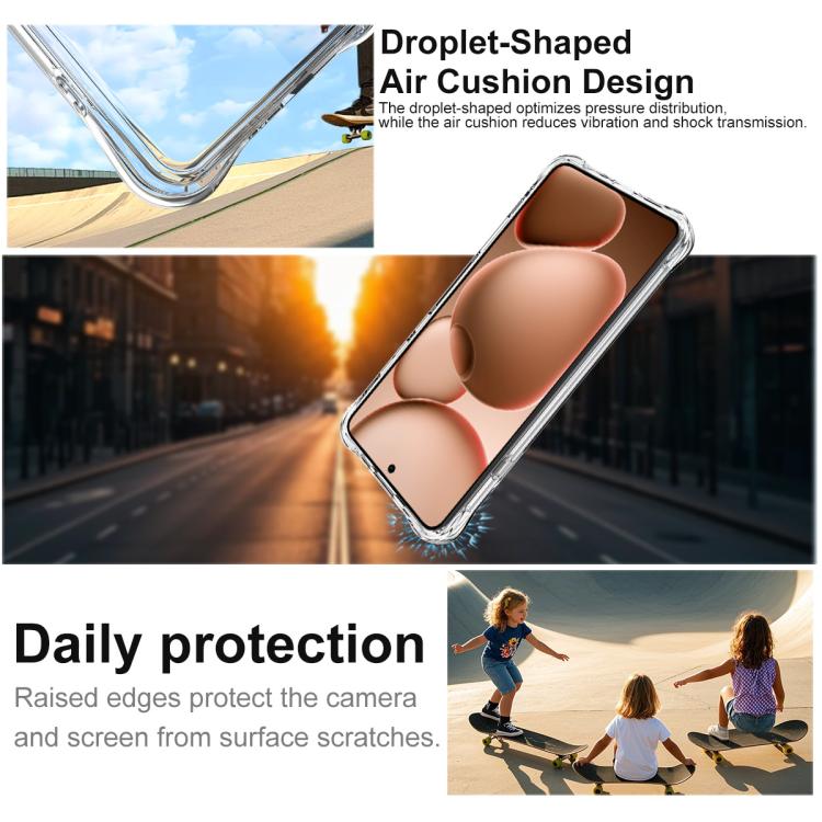 For OPPO Find X9 Ultra imak Shockproof Airbag TPU Phone Case - Transparent