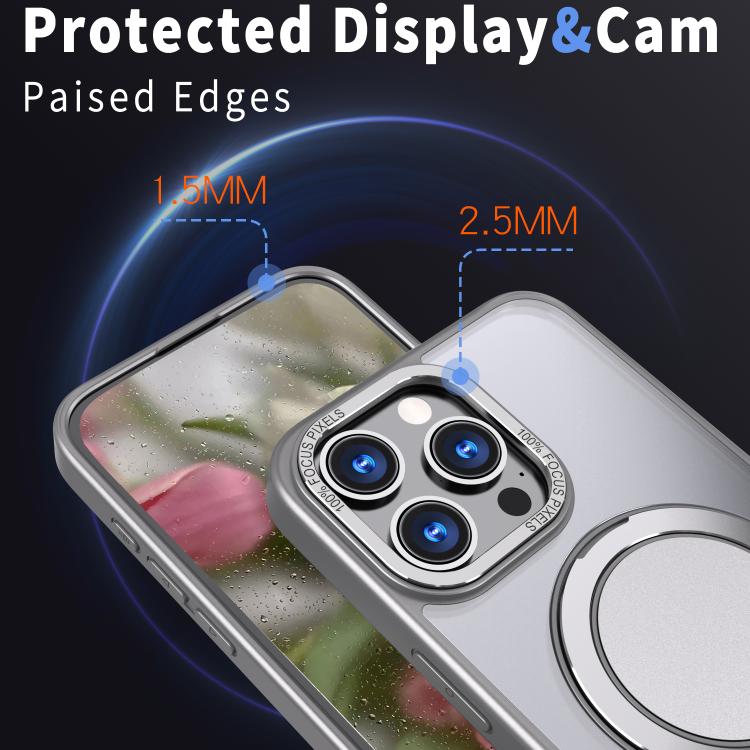 For iPhone 16 Pro Max Kalebol 360-degree Rotating MagSafe Magnetic Holder Phone Case