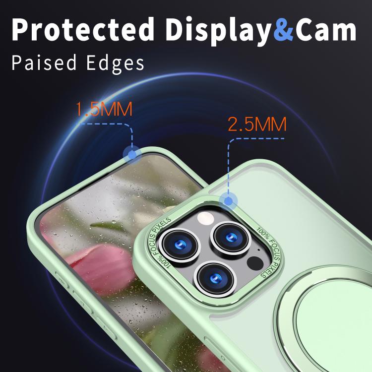 For iPhone 16 Pro Max Kalebol 360-degree Rotating MagSafe Magnetic Holder Phone Case