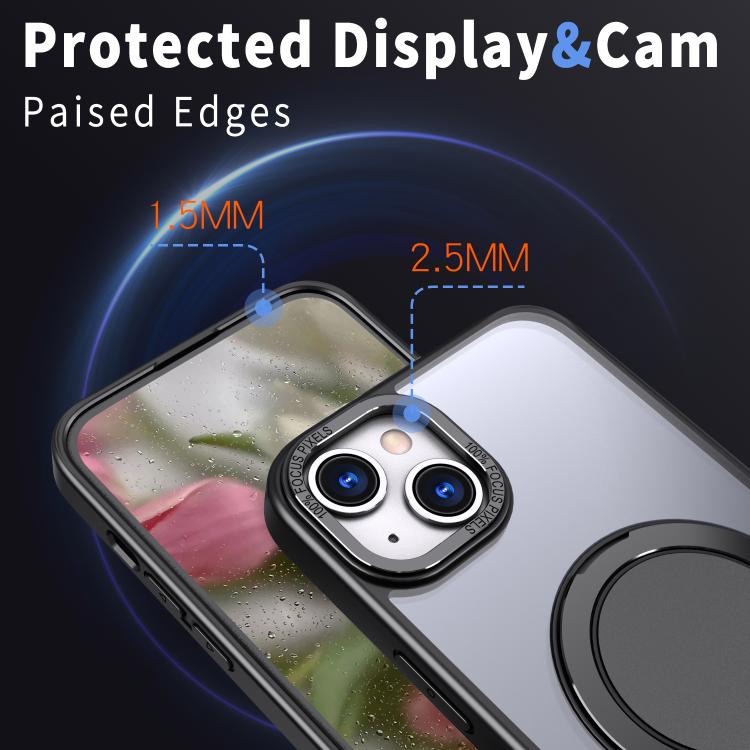 For iPhone 15 Kalebol 360-degree Rotating MagSafe Magnetic Holder Phone Case