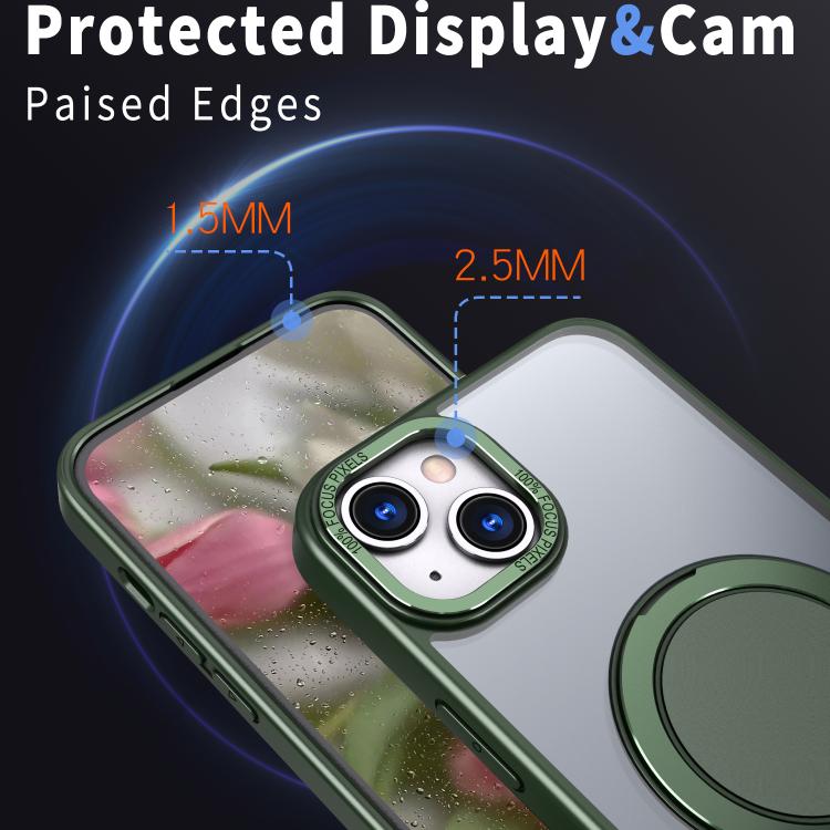 For iPhone 15 Kalebol 360-degree Rotating MagSafe Magnetic Holder Phone Case