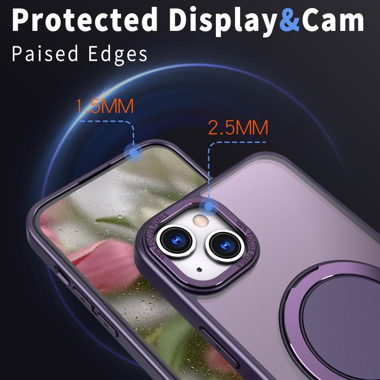 For iPhone 15 Kalebol 360-degree Rotating MagSafe Magnetic Holder Phone Case