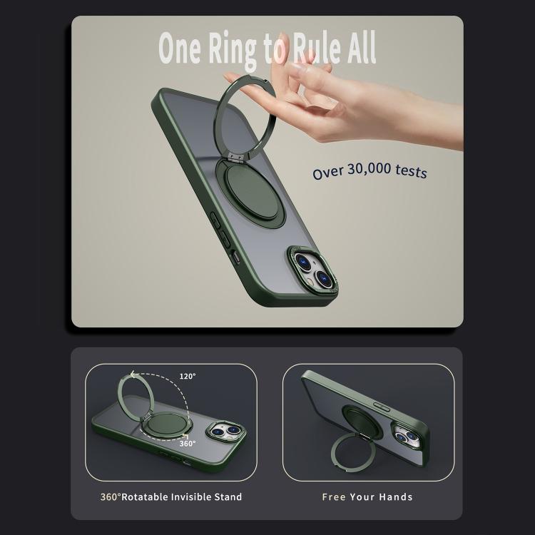For iPhone 14 Kalebol 360-degree Rotating MagSafe Magnetic Holder Phone Case