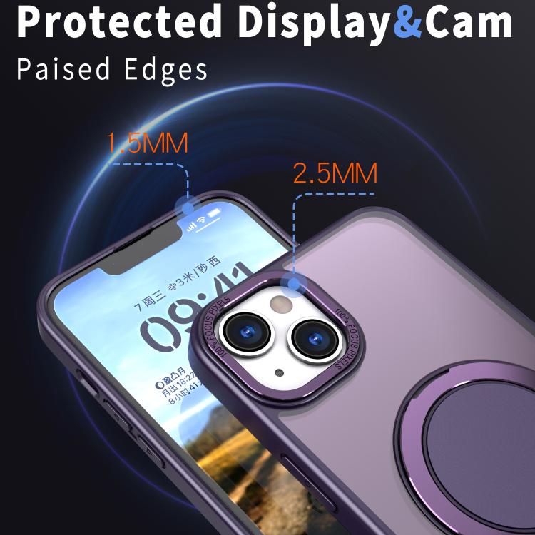 For iPhone 14 Kalebol 360-degree Rotating MagSafe Magnetic Holder Phone Case