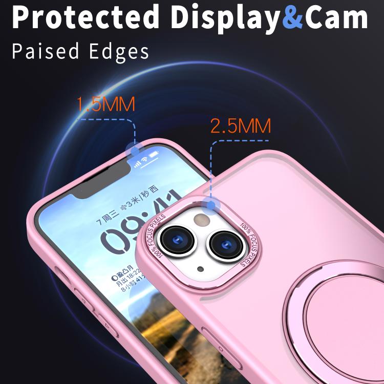 For iPhone 14 Kalebol 360-degree Rotating MagSafe Magnetic Holder Phone Case
