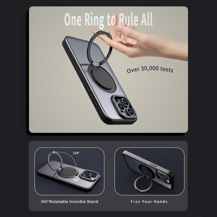 For iPhone 13 Pro Max Kalebol 360-degree Rotating MagSafe Magnetic Holder Phone Case