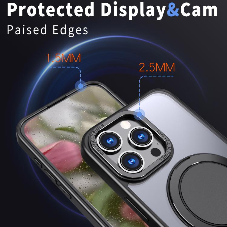 For iPhone 13 Pro Max Kalebol 360-degree Rotating MagSafe Magnetic Holder Phone Case