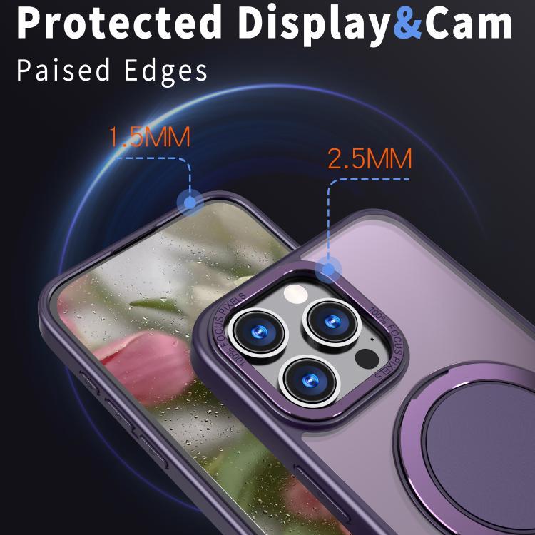 For iPhone 13 Pro Max Kalebol 360-degree Rotating MagSafe Magnetic Holder Phone Case
