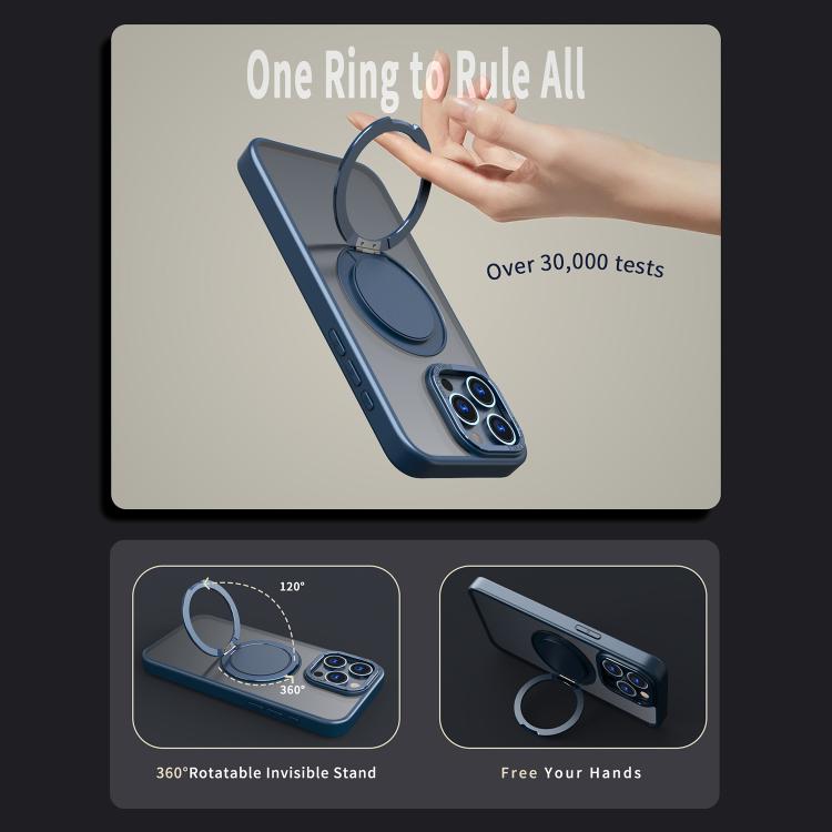 For iPhone 13 Pro Max Kalebol 360-degree Rotating MagSafe Magnetic Holder Phone Case