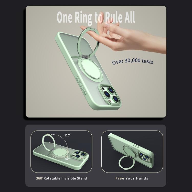 For iPhone 13 Pro Max Kalebol 360-degree Rotating MagSafe Magnetic Holder Phone Case