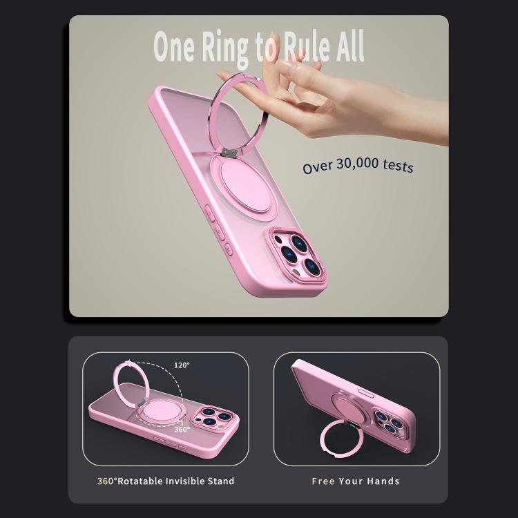 For iPhone 13 Pro Max Kalebol 360-degree Rotating MagSafe Magnetic Holder Phone Case