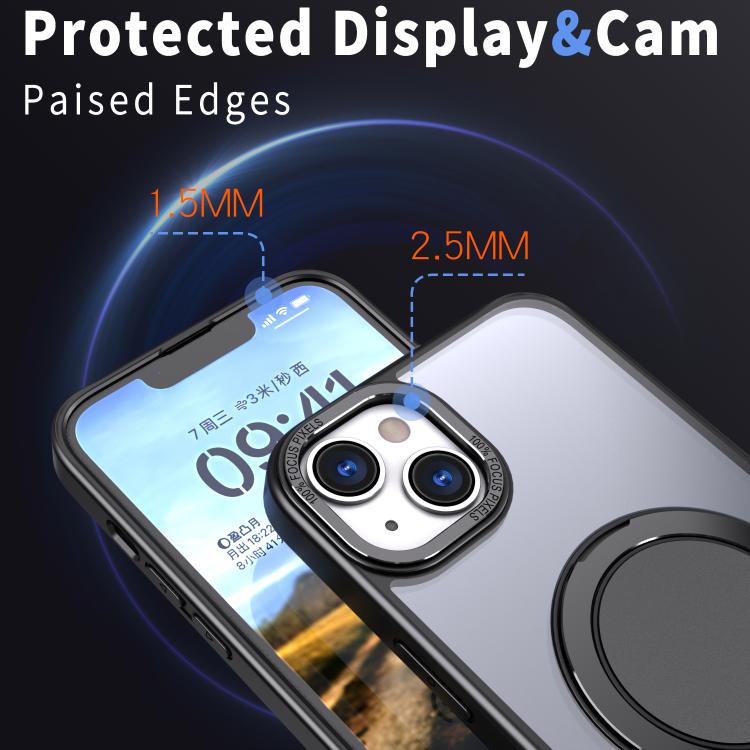 For iPhone 13 Kalebol 360-degree Rotating MagSafe Magnetic Holder Phone Case