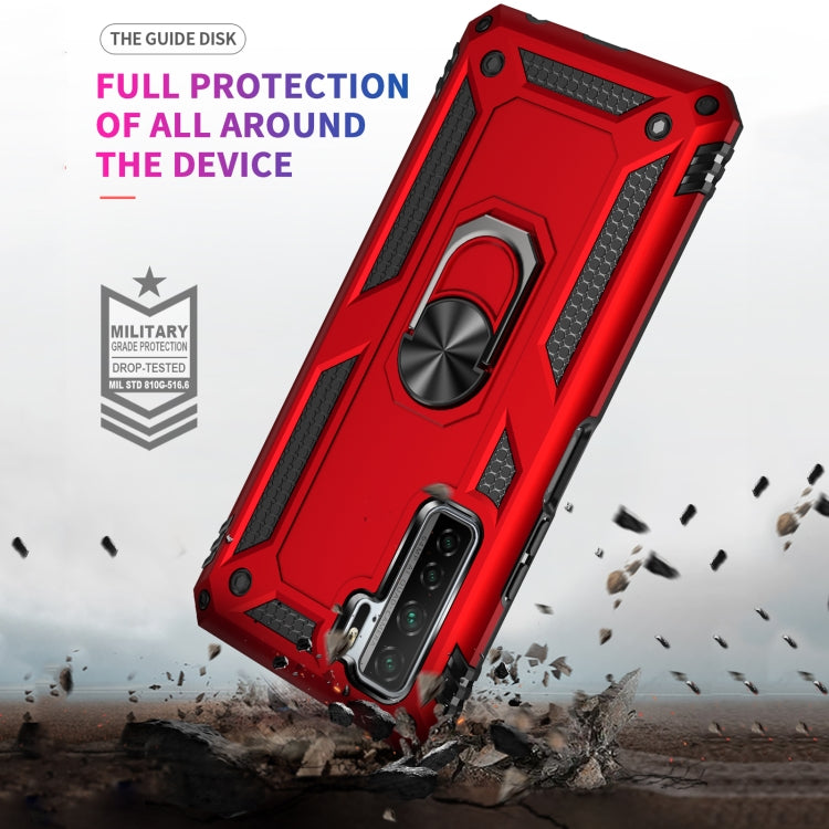 For Huawei P40 Lite 5G Shockproof TPU + PC Protective Case with 360 Degree Rotating Holder