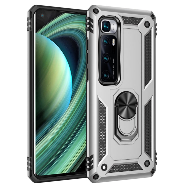 For Xiaomi Mi 10 Ultra Shockproof TPU + PC Protective Case with 360 Degree Rotating Holder