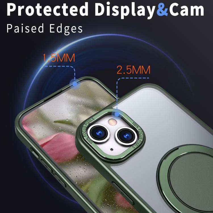 For iPhone 14 Plus Kalebol 360-degree Rotating MagSafe Magnetic Holder Phone Case