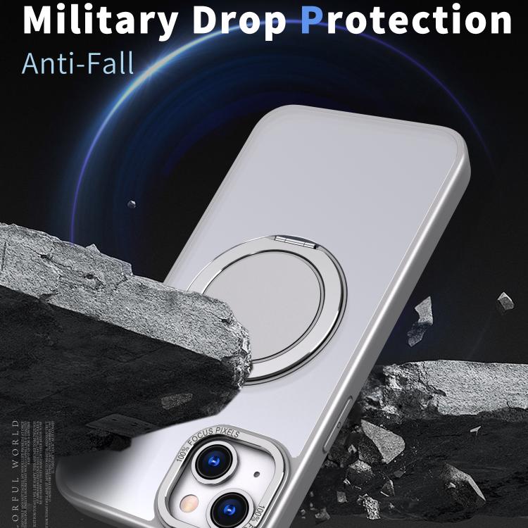 For iPhone 14 Plus Kalebol 360-degree Rotating MagSafe Magnetic Holder Phone Case