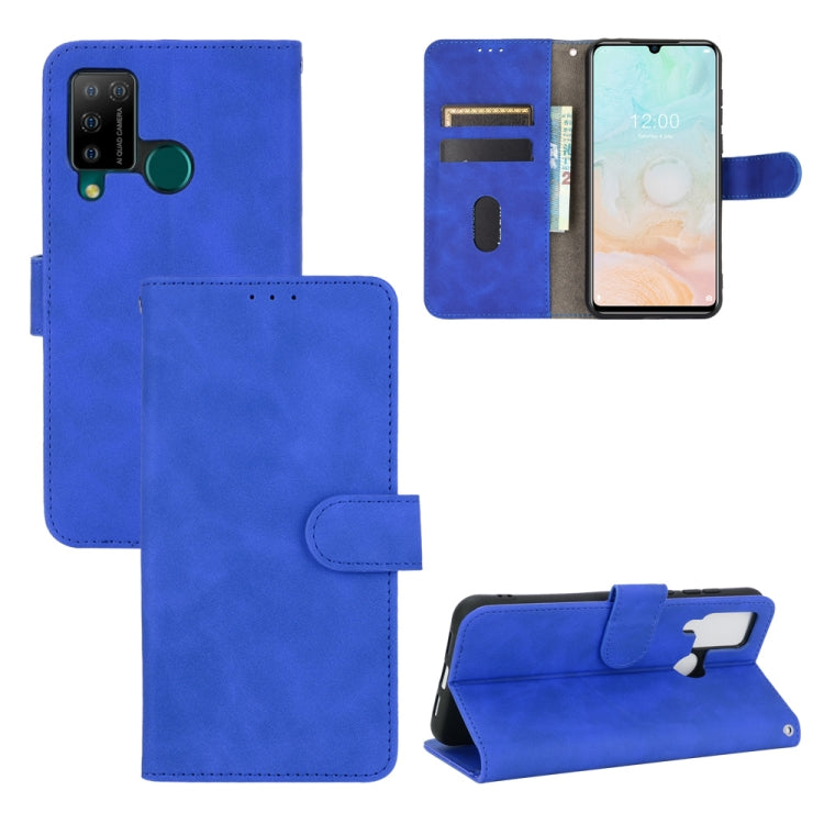 For DOOGEE N20 Pro Solid Color Skin Feel Magnetic Buckle Horizontal Flip Calf Texture PU Leather Case with Holder & Card Slots & Wallet