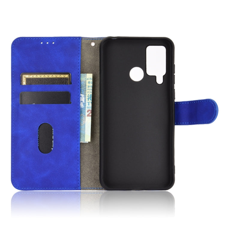 For DOOGEE N20 Pro Solid Color Skin Feel Magnetic Buckle Horizontal Flip Calf Texture PU Leather Case with Holder & Card Slots & Wallet