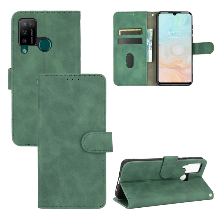 For DOOGEE N20 Pro Solid Color Skin Feel Magnetic Buckle Horizontal Flip Calf Texture PU Leather Case with Holder & Card Slots & Wallet