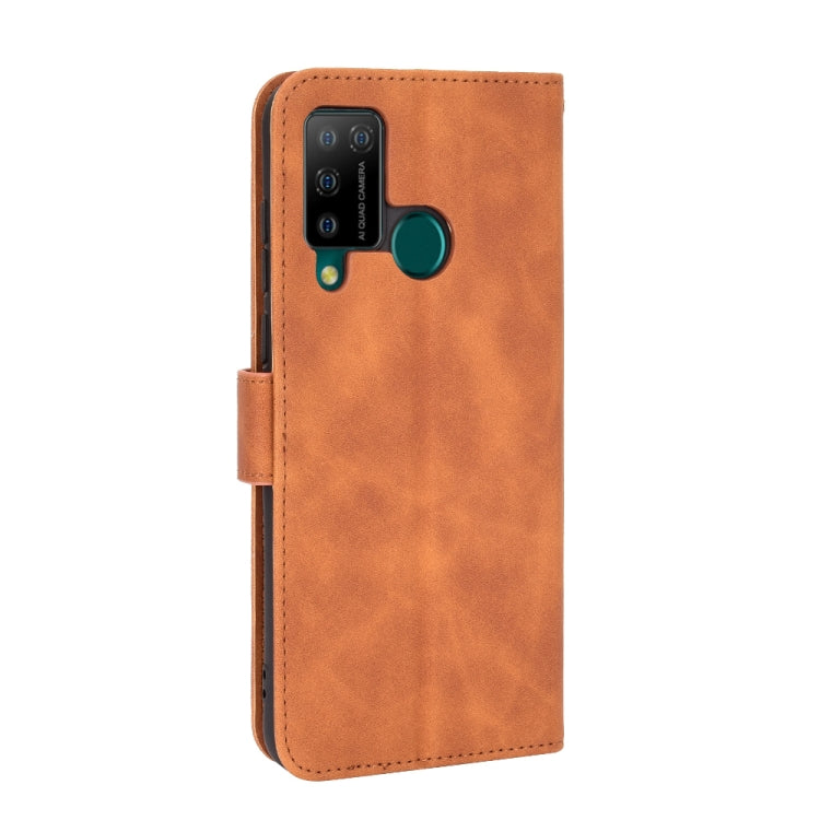 For DOOGEE N20 Pro Solid Color Skin Feel Magnetic Buckle Horizontal Flip Calf Texture PU Leather Case with Holder & Card Slots & Wallet