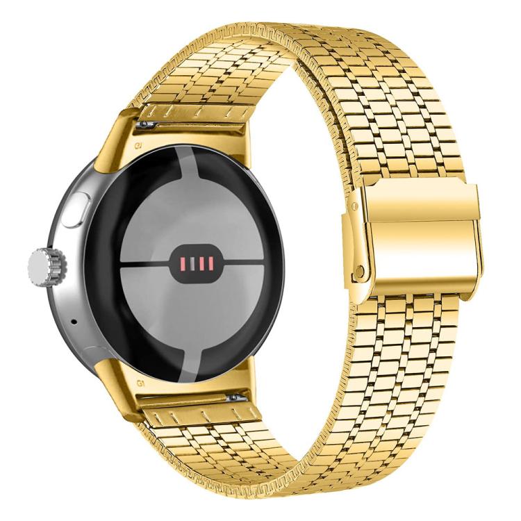 For Google Pixel Watch 4 / 3 / 2 / 1 41mm xDfind Seven Beads Buckle Stainless Steel Watch Band